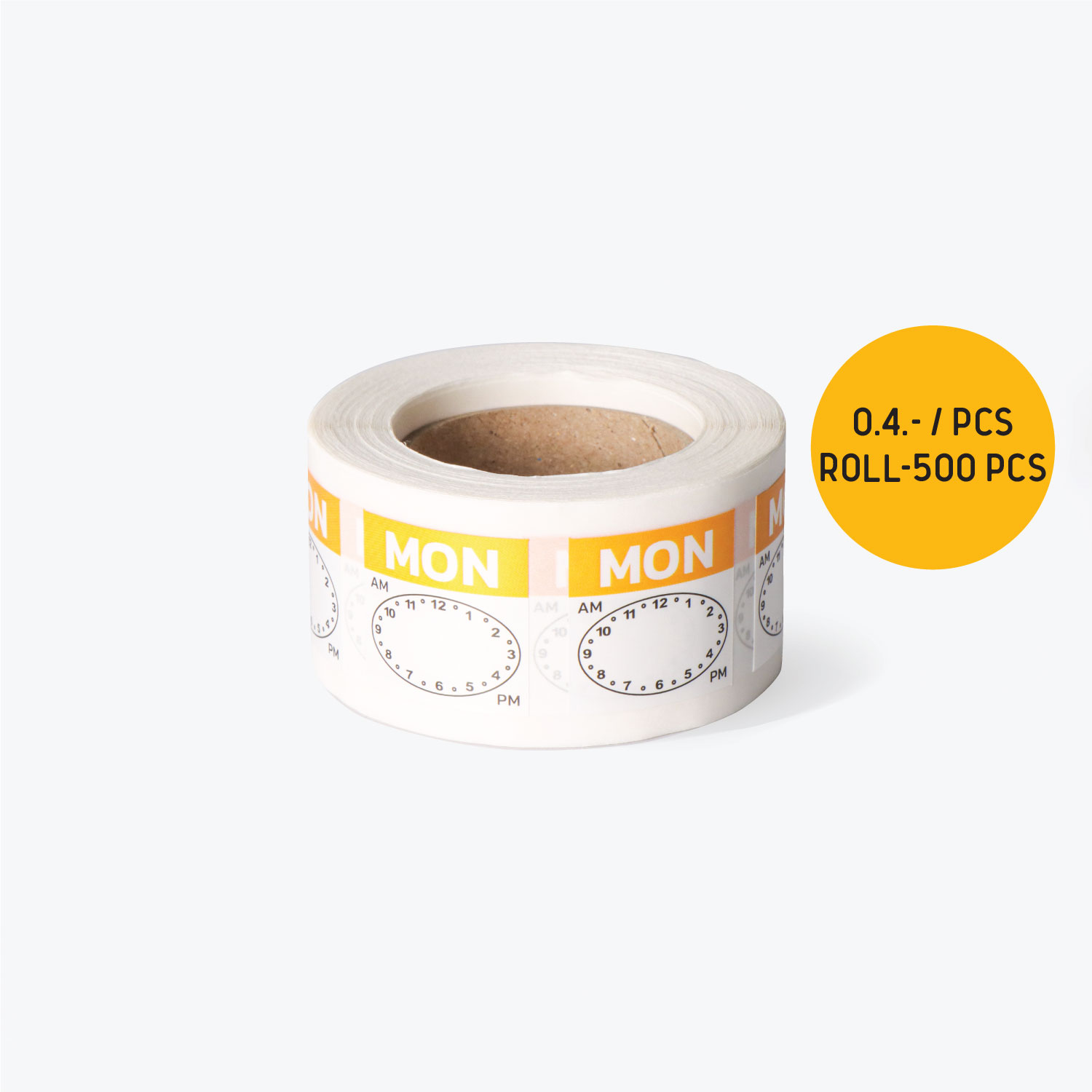 อุปกรณ์เบเกอรี่ SYNOVA : สติ๊กเกอร์บ่งชี้อายุสินค้า (วันจันทร์) (ม้วน)